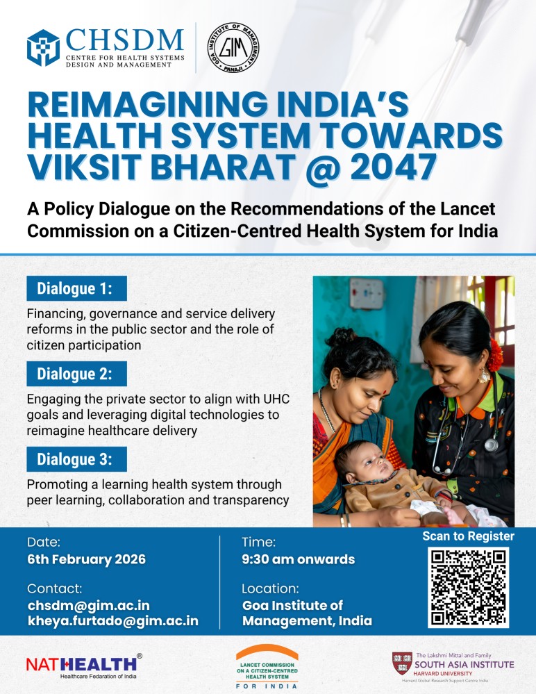 Reimagining India's Health System VB- Goa Policy Dialogue